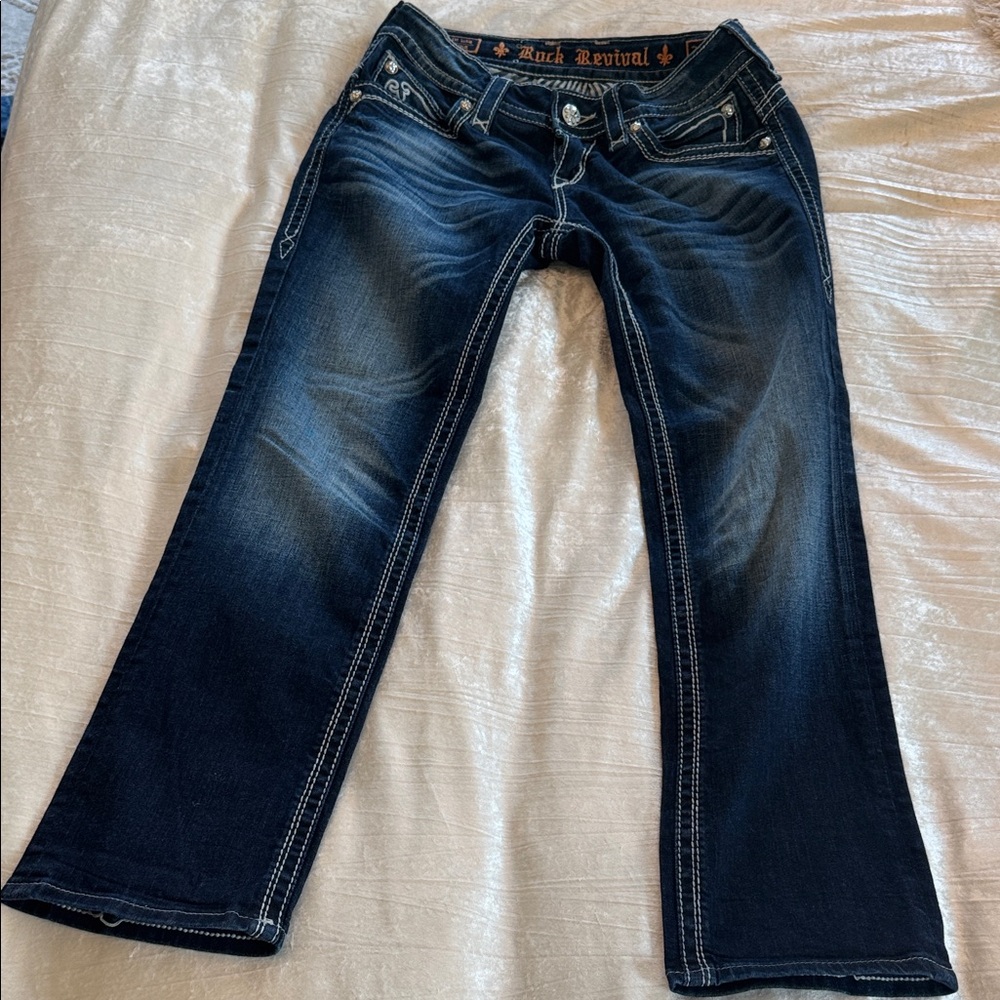 Rock Revival Dark Blue Flare Jeans
